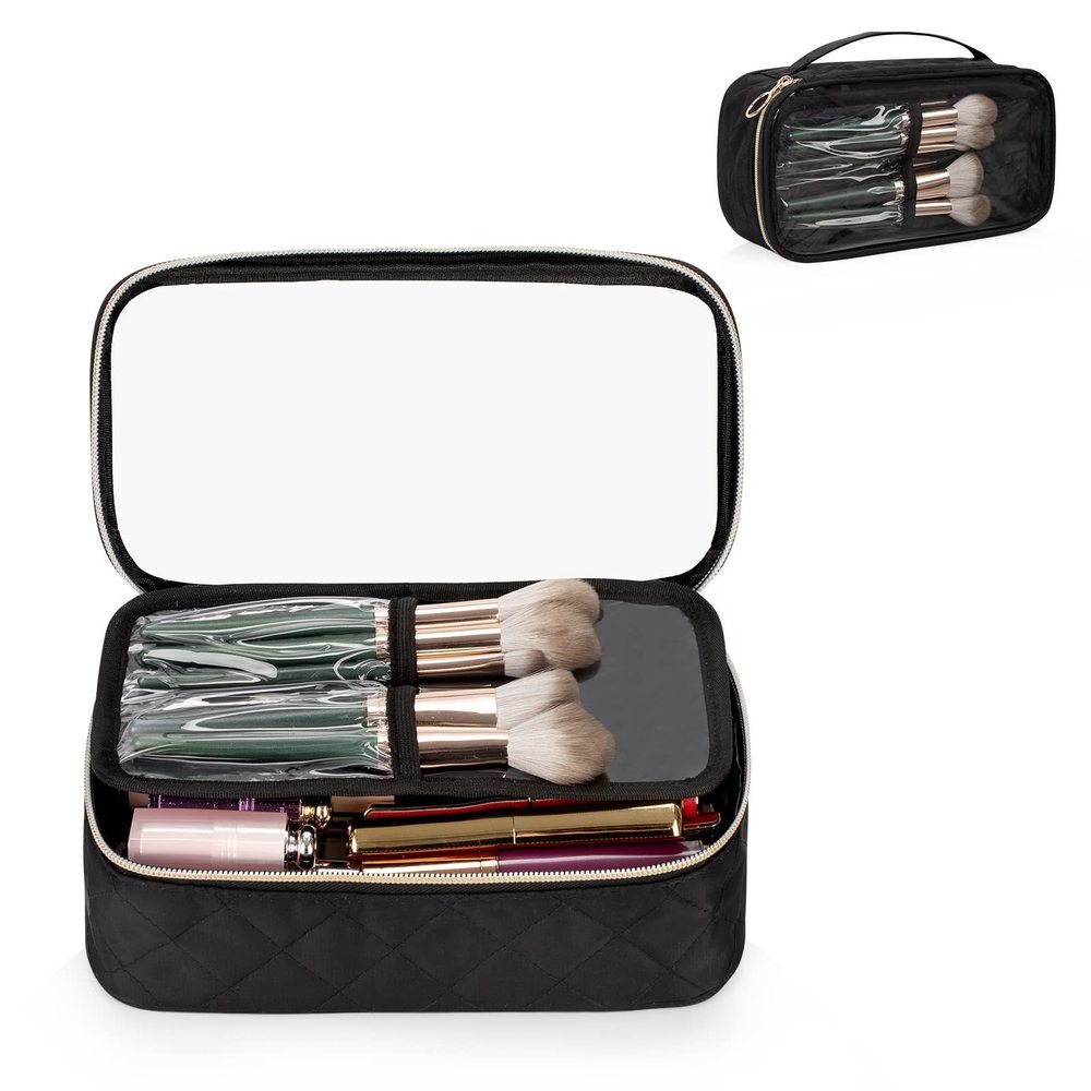 Clear Makeup Bag, Portable Makeup Bag Organizer Cosmetic Bag, Travel Makeup🐼